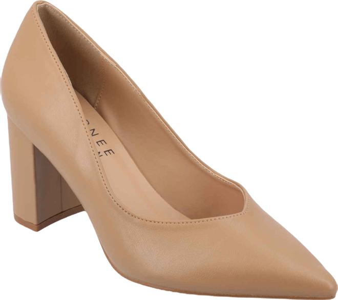 Women's Simonne Block Heel Pointed Toe Pumps