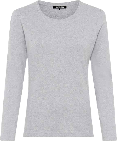 Women's Solid Long Sleeve T-Shirt