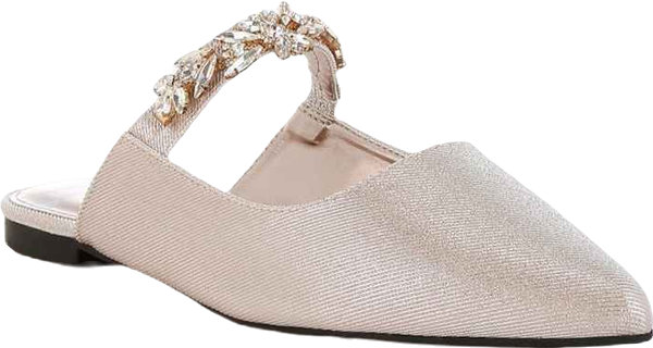 Magnum Diamante Strap Glitter Mules