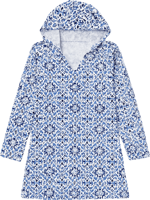 Women's Coastal Hooded Tunic Cover-Up, Exclusively at Macy's