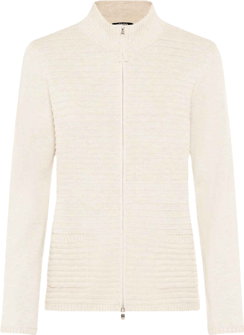 Women's Rib Knit Zip Front Cardigan