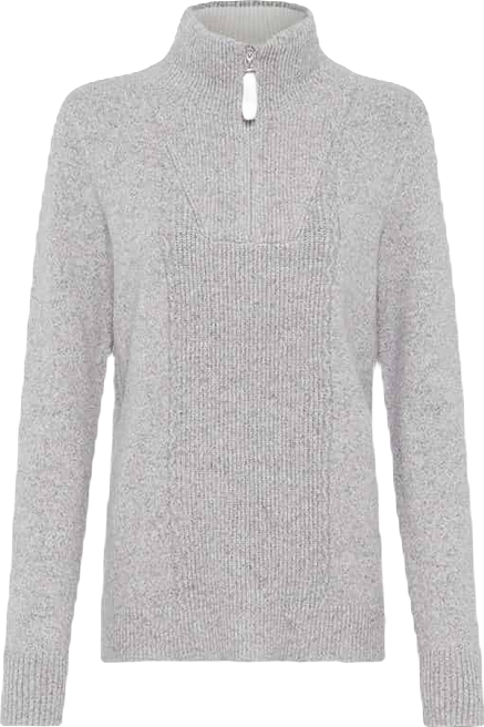 Women's 1/4 Zip Mock Neck Sweater