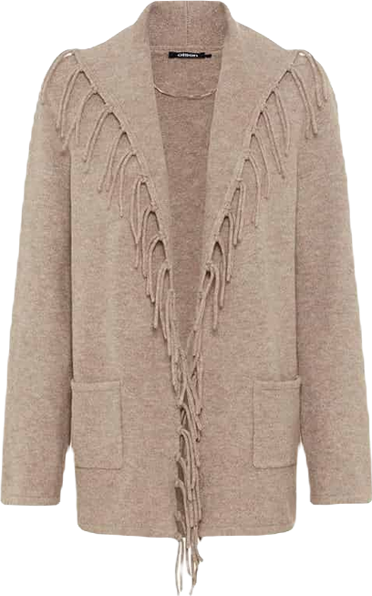 Women's Fringe Trim Cardigan