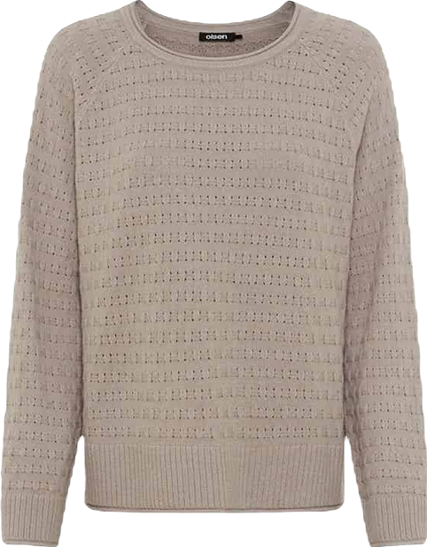 Women's Stitch Interest Boat Neck Sweater