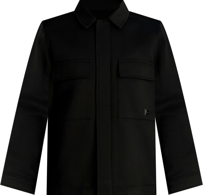 Men's Twill Collared Shirt Jacket
