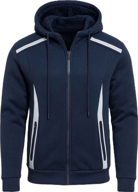 Men's Slim-Fit Reflective Tech Full-Zip Hoodie