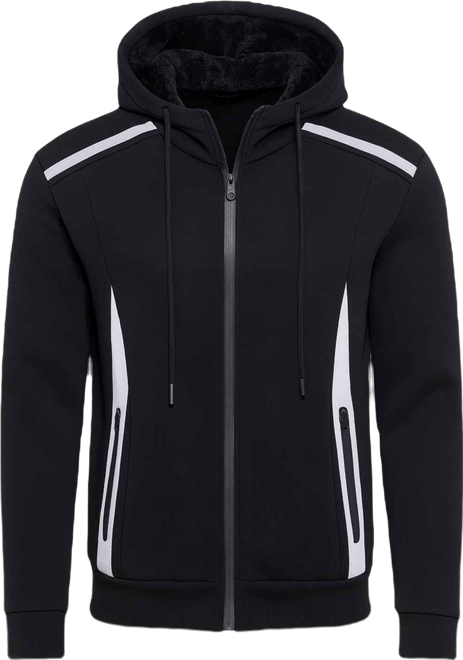 Men's Slim-Fit Reflective Tech Full-Zip Hoodie