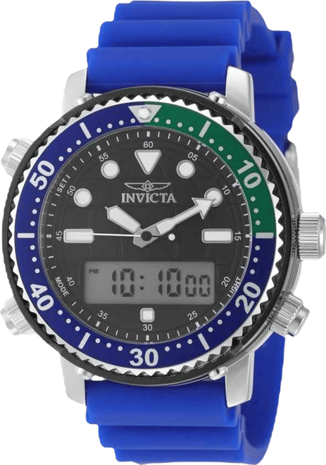 Men's 49447 Pro Diver Digital, Quartz Electronic, PC21AF Black Dial Watch