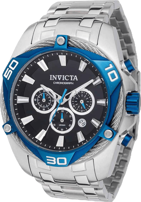 Men's 38572 Bolt Quartz Chronograph Black Dial Watch