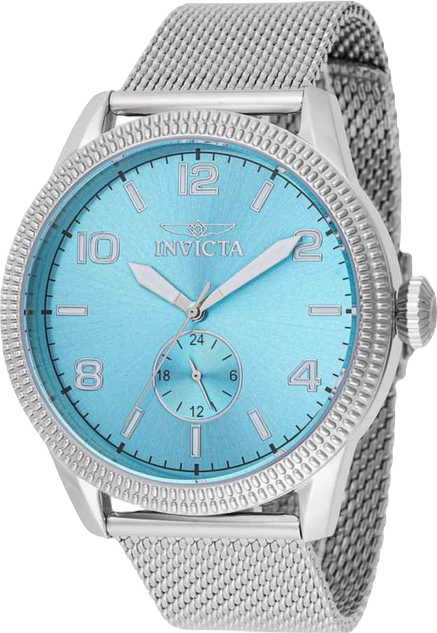 Men's 48914 Vintage Quartz VH60 Light Blue Dial Watch