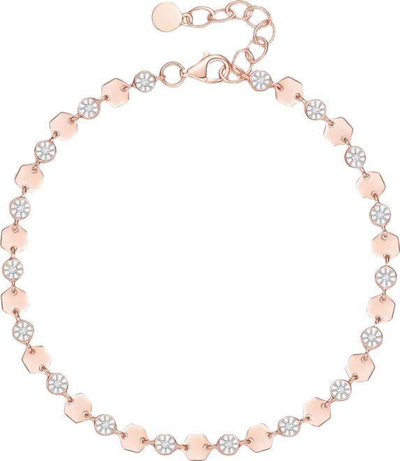 Diamond Luna Bracelet (1/10 ct. t.w.) in Sterling Silver, 14K Gold or Rose Gold over Sterling Silver