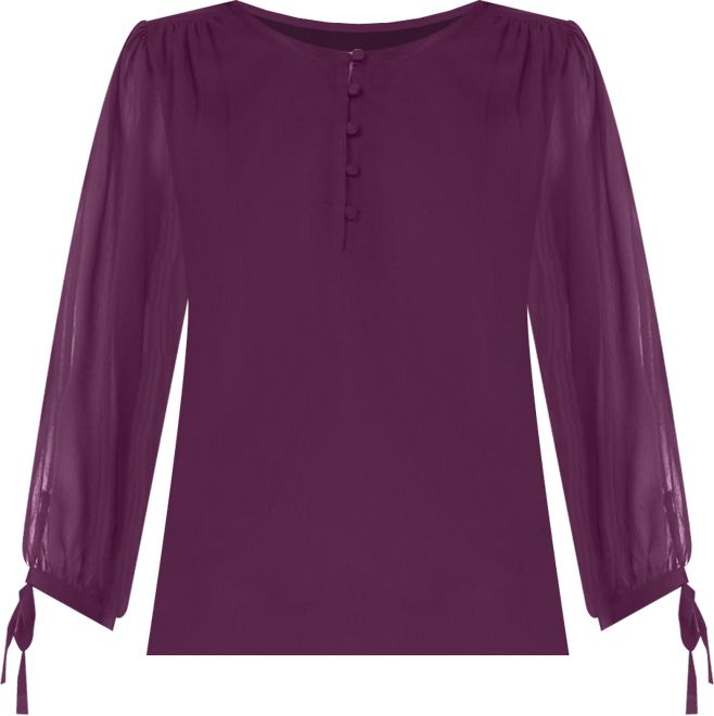 Women's Crewneck Tie-Sleeve Top