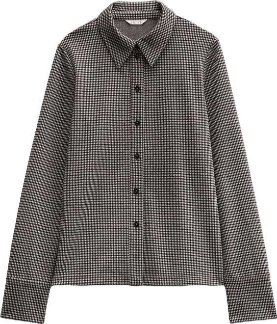 Women's Fitted Check Jersey Shirt