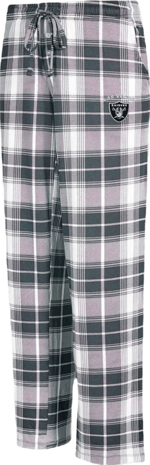 Women's Black Las Vegas Raiders Ashford Plaid Knit Pants
