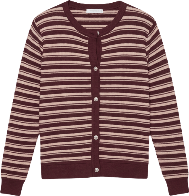 Petite Long Sleeve Ribbed Cardigan Sweater