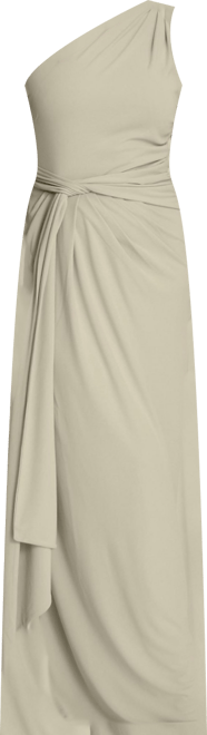 Women's One Shoulder Drape Stretch Bridesmaid Dress