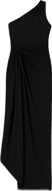 Women's One Shoulder Drape Stretch Bridesmaid Dress