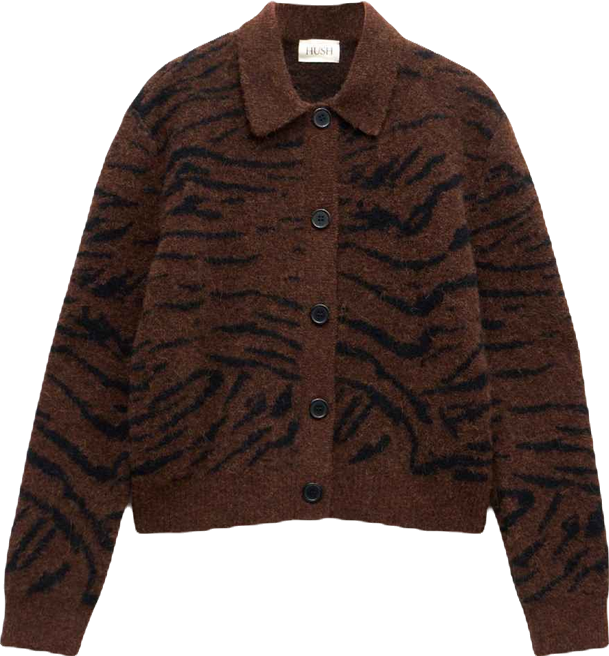 Women's Wool Blend Jacquard Shirt Jacket