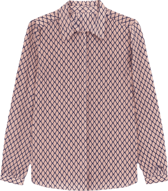 Women's Point Collar Modern Top