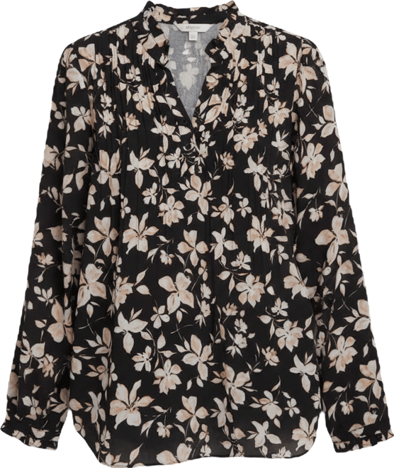 Women's Pleated Front Tunic Top