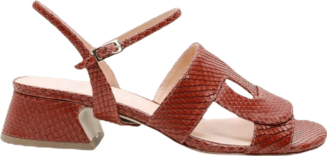 Women's Brown Snake Amal Customizable Sandal