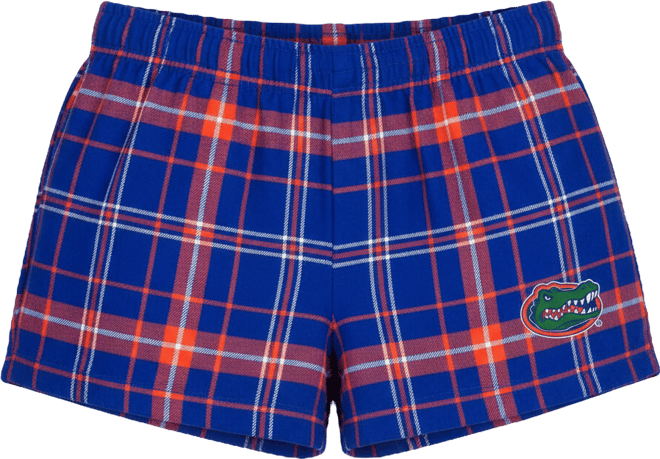 Women's Royal/Orange Florida Gators Ultimate Flannel Shorts