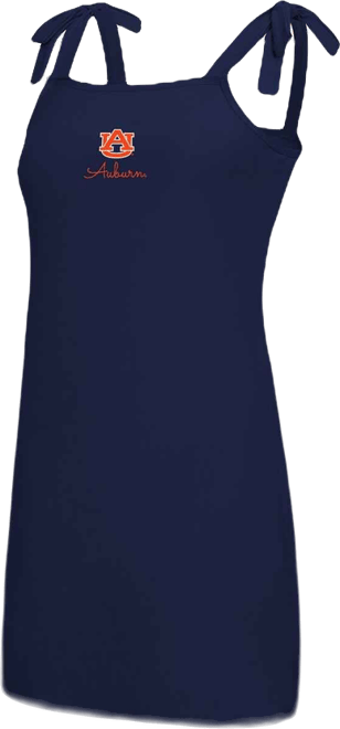 Women's Navy Auburn Tigers Tie-Shoulder Nightdress