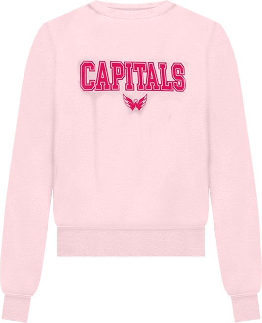 Women's Pink Washington Capitals Tonal Pullover Sweatshirt