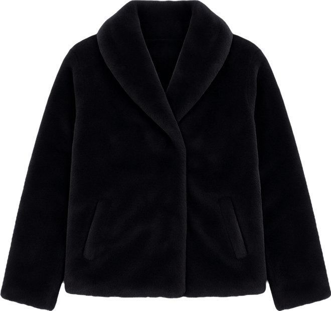 Women's Stylish Faux Fur Wrap Coat for Special Occasions