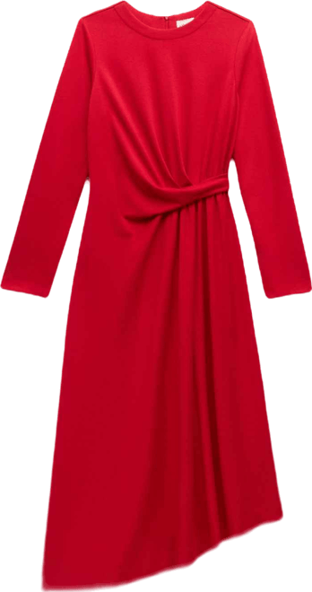 Women's Asymmetric Hem Jersey Dress