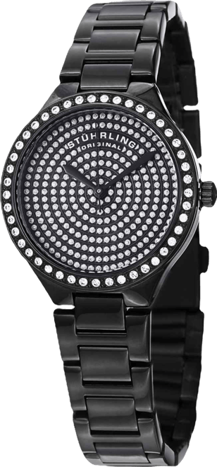 Women s Symphony 683 32mm Quartz Watch, Swarovski Crystal Bezel, Stainless Steel Bracelet, 50M Water Resistant