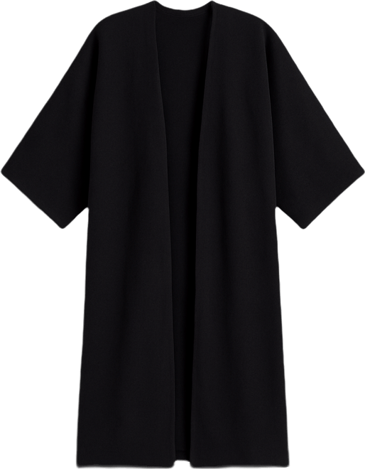 Women's Open Front Sweater Kimono Sleeve Duster