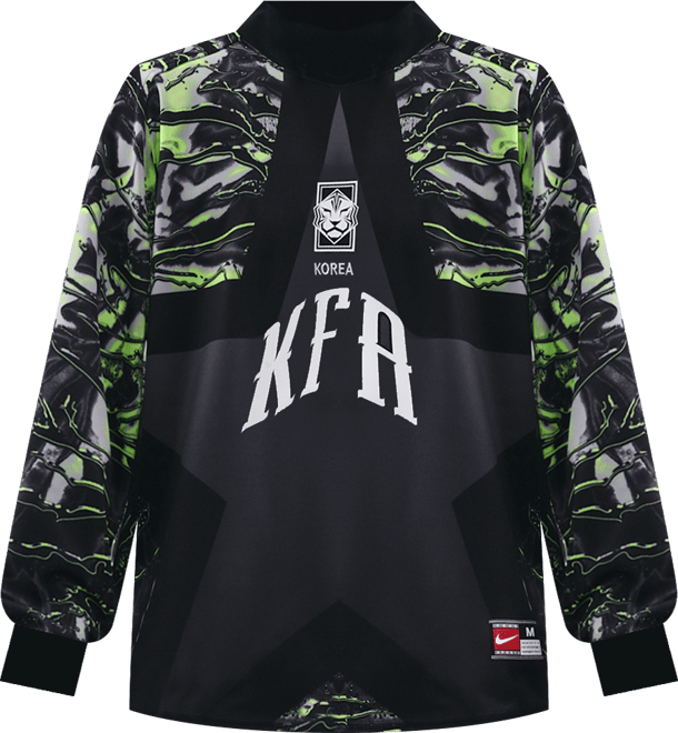 대한민국 어센틱 골키퍼 남성 나이키 축구 셔츠