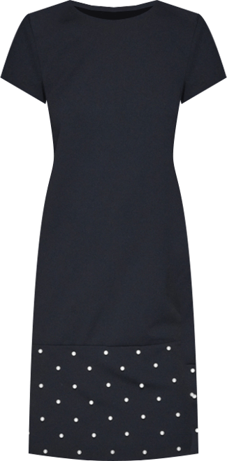 Womens Scuba Crepe Sheath Dress