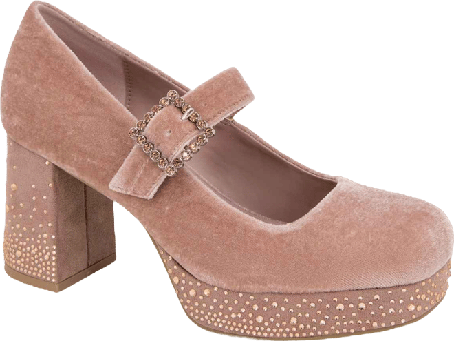Klair Jewels Platform Mary-Jane Pumps