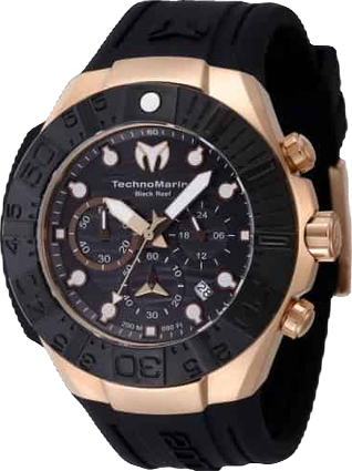 Men's Tm-523011 Reef Quartz Chronograph Black Dial Watch