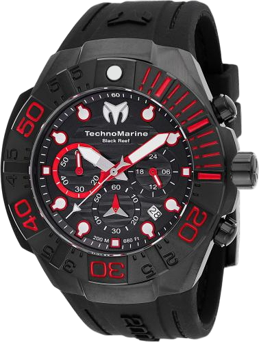 Men's Tm-523010 Reef Quartz Chronograph Black Dial Watch