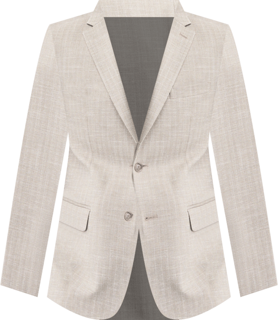 Men's Modern-Fit Gray Herringbone Sport Coat