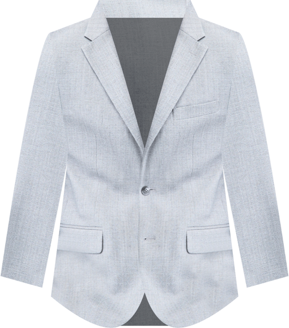 Men's Modern-Fit Gray Herringbone Sport Coat