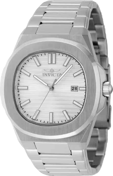 Men's 48318 Speedway Quartz 3 Hand Silver Dial Watch