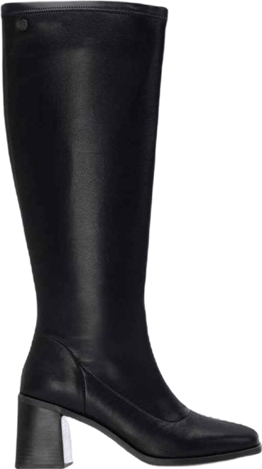 Women's, Block Heel, Stretchy, Tall Boots
