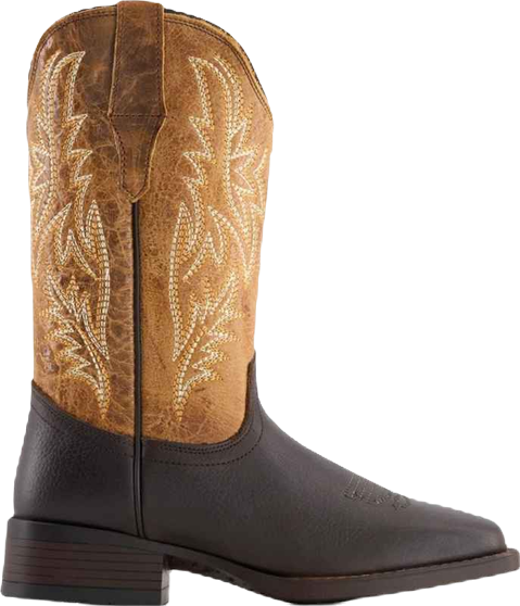 Women's Real Leather Square Toe Cowgirl Boots