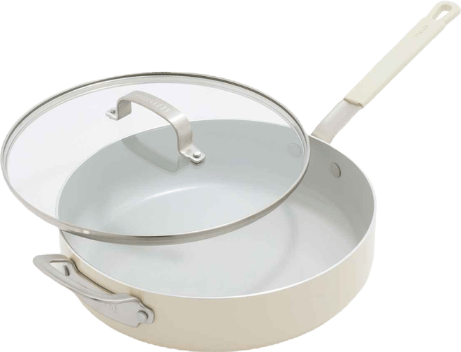 X Bobby Flay Professional Grade Ceramic Nonstick 4.5-Quart Saute Pan with Lid