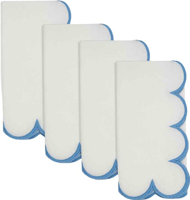 Scalloped Hem Napkin, Set of 4