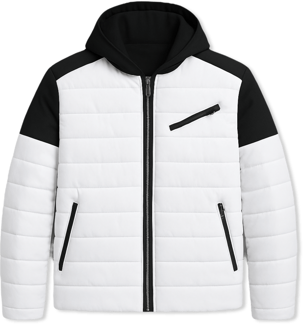 Men's Moto Quilted Puffer Jacket