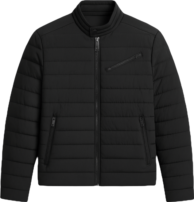 Men's Moto Quilted Puffer Jacket