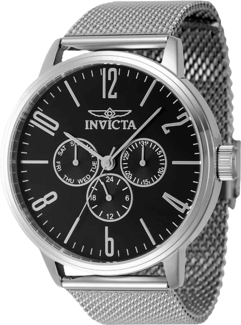 Men's 47119 Specialty Quartz VH63 Black Dial Watch