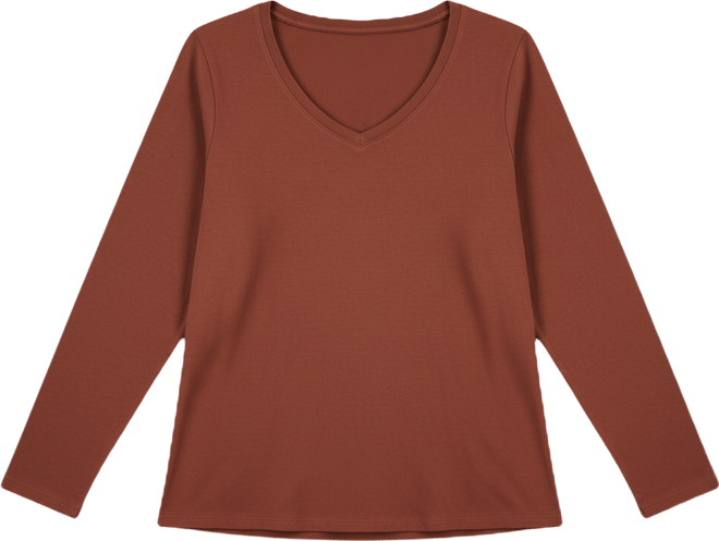 Plus Size V-Neck Top