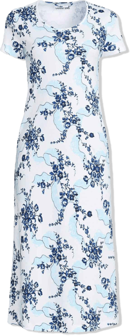 Women's Plus Size Cotton Short Sleeve Midcalf Nightgown