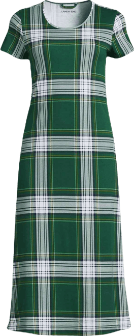 Women's Plus Size Cotton Short Sleeve Midcalf Nightgown